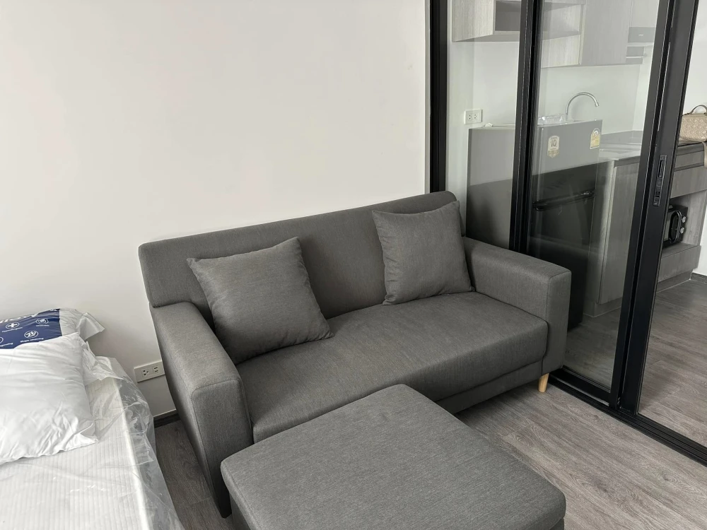 Condo for rent: The Origin Sukhumvit-Sai Luat E22 Station, 21st floor, high floor, good view, complete here, hurry and reserve now.