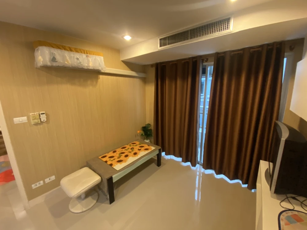 For rent!! Condo The Inspire Place ABAC Rama 9, 16th floor, Building A, fully furnished, nice room, good location, don't miss it!!