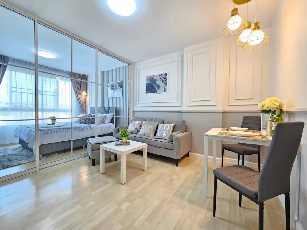 Condo for rent at D Condo Ramkhamhaeng 64, 29 sq m., fully furnished, ready to move in. Don't miss out!