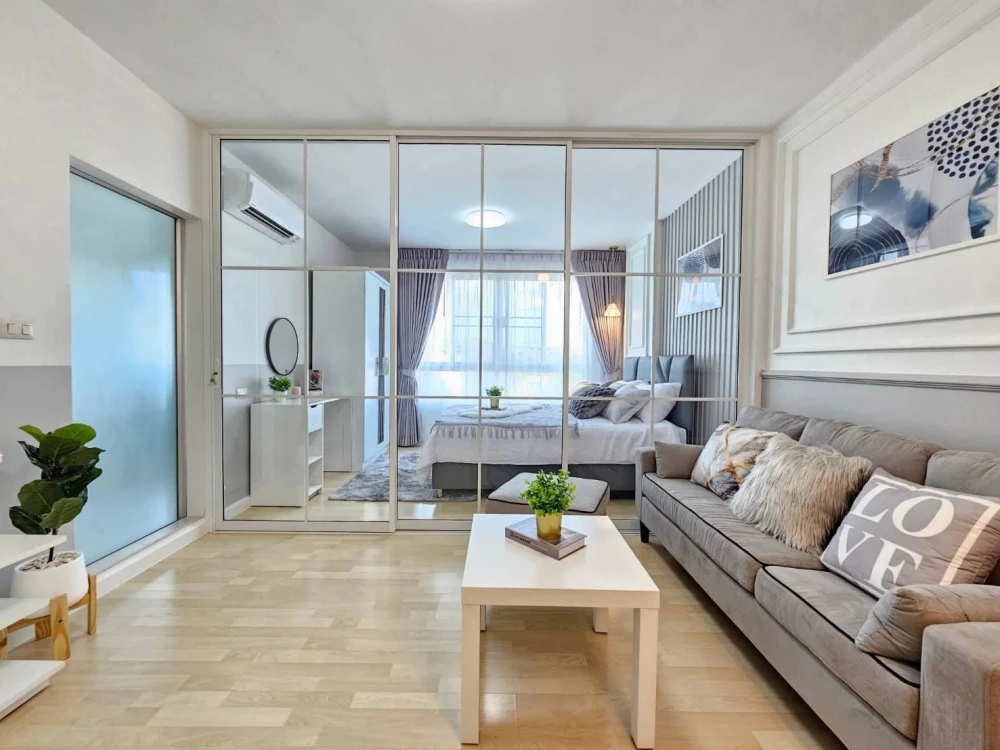 Condo for rent at D Condo Ramkhamhaeng 64, 29 sq m., fully furnished, ready to move in. Don't miss out!