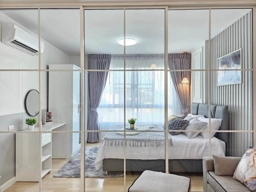 Condo for rent at D Condo Ramkhamhaeng 64, 29 sq m., fully furnished, ready to move in. Don't miss out!