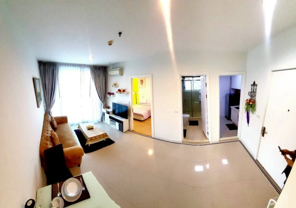 Condo for rent, TC Green Rama 9, spacious room, comfortable, well-built-in room