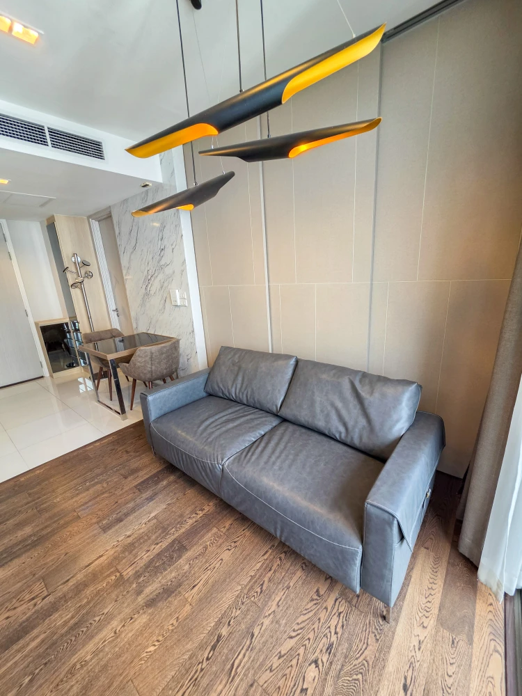 Condo for rent, Nara Nine, high floor, beautiful view, fully furnished. Hurry and grab it.