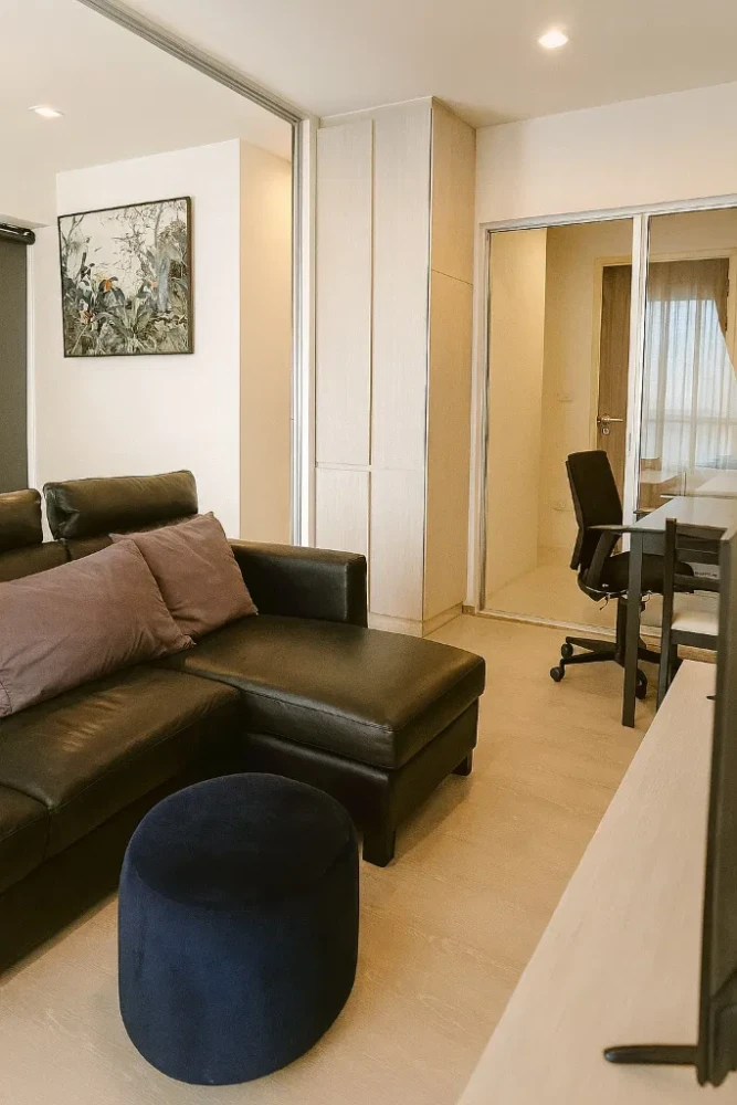 For rent!! Niche Mono Sukhumvit-Puchao Condo, 8th floor, Building B, city view, beautiful room, fully furnished, ready to move in. Reserve now!!