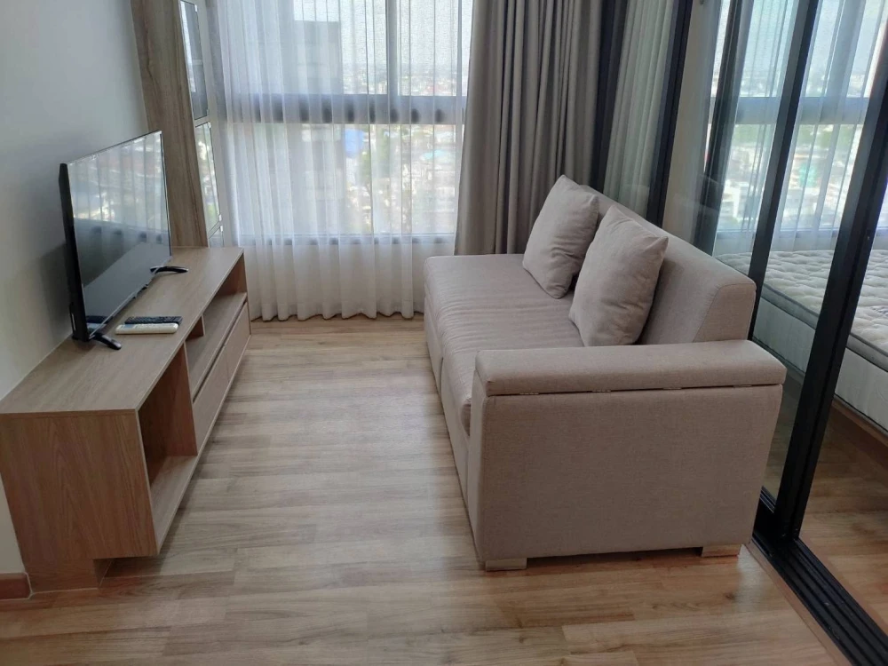 For rent!! Niche Mono Charoen Nakhon Condo, 19th floor, corner unit, beautiful room, fully furnished, ready to move in immediately. Reserve now!!