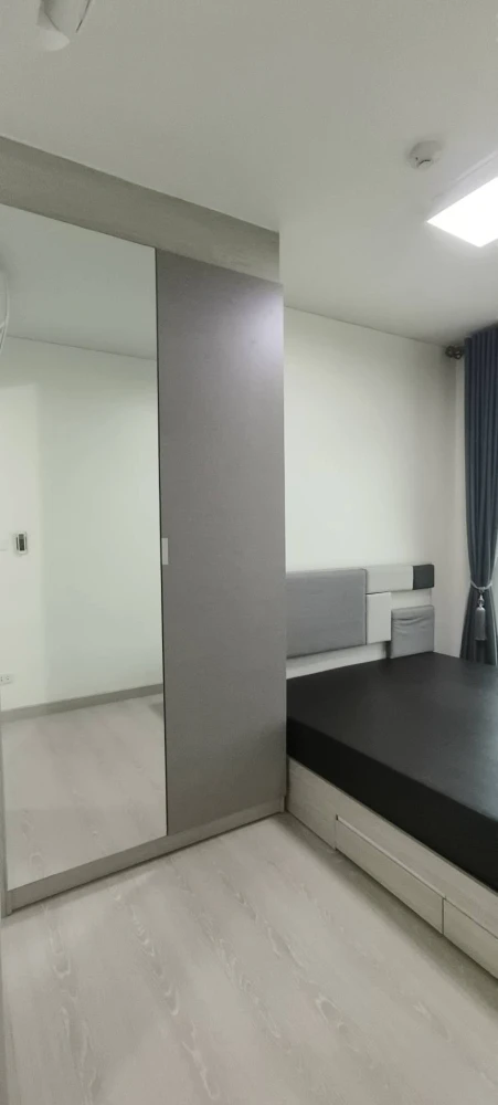 For rent!! Niche ID Pakkret Station Condo, 9th floor, corner room, beautiful room, good location, convenient transportation, don't miss it!!