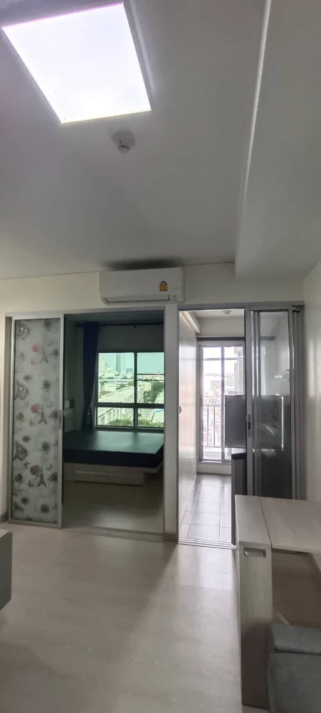 For rent!! Niche ID Pakkret Station Condo, 9th floor, corner room, beautiful room, good location, convenient transportation, don't miss it!!