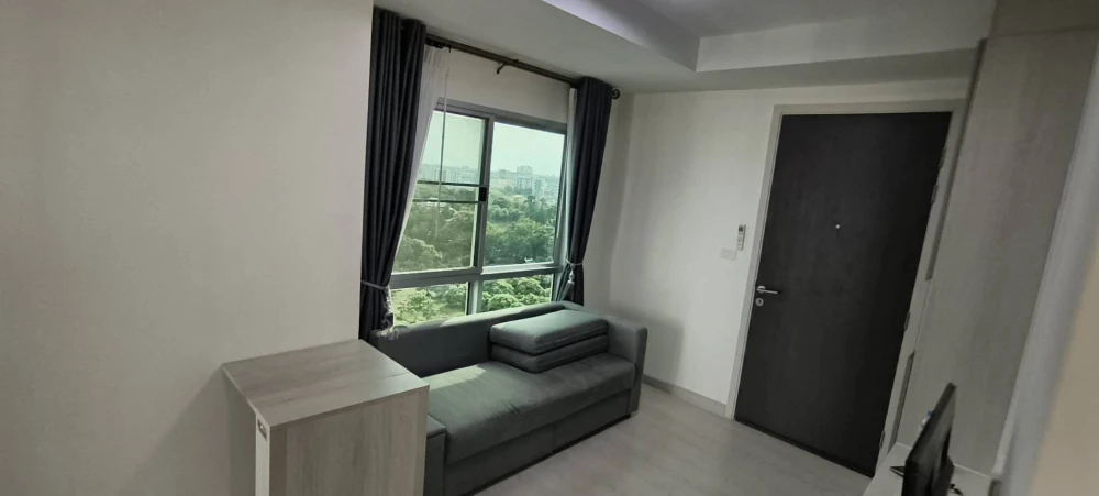 For rent!! Niche ID Pakkret Station Condo, 9th floor, corner room, beautiful room, good location, convenient transportation, don't miss it!!