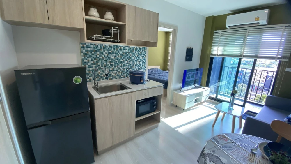 For rent!! Condo New Noble Srinakarin-Lasalle, beautiful room, pool view, fully furnished, ready to move in, don't miss it!!