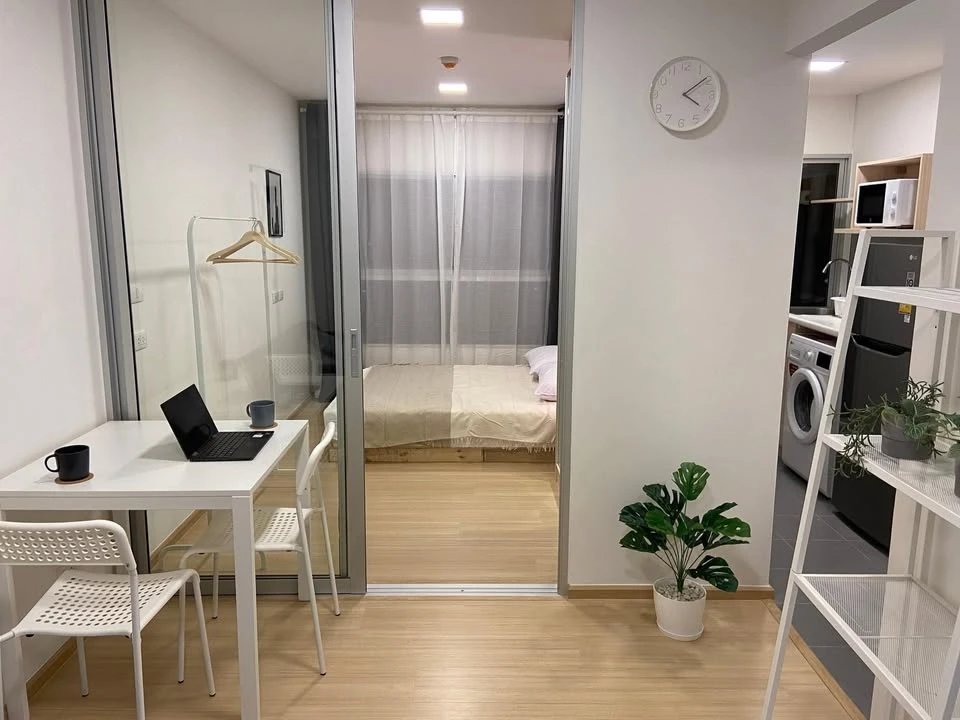 Condo for rent, Plum Condo Rangsit Fresh, 7th floor, outside view, nice room, fully furnished, book now, don't miss it.