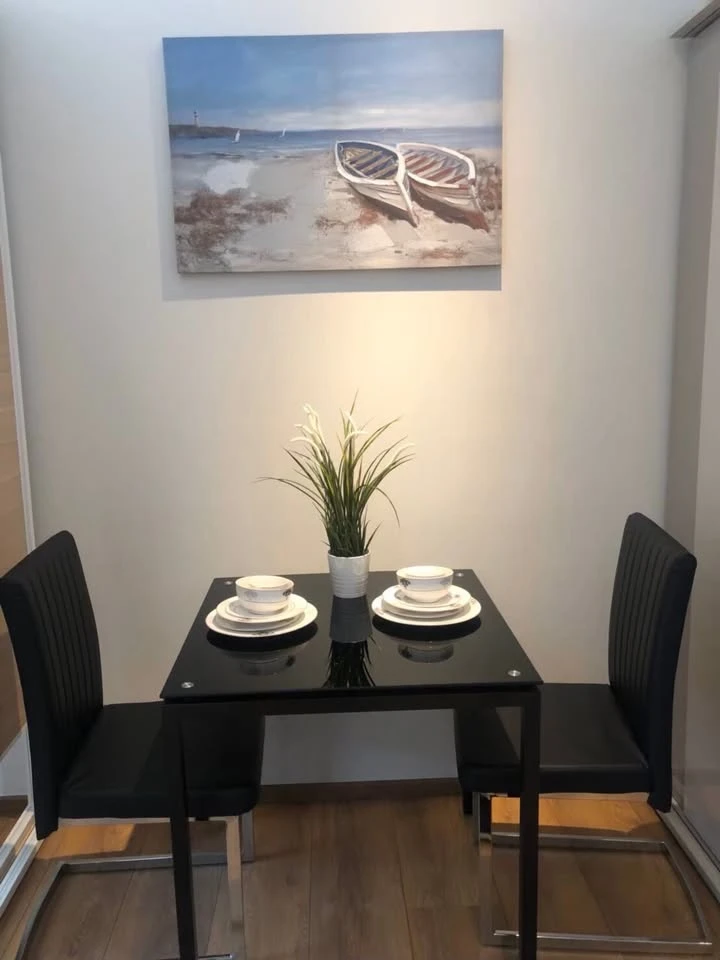 Condo for rent, Park 24 Origin Phrom Phong, top floor, Sukhumvit Road view, fully furnished + electrical appliances, ready to move in