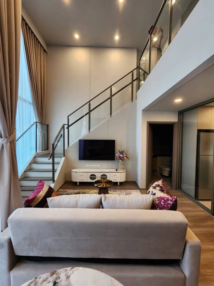 For rent!! Condo Park Origin Chula Samyan, 19th floor, beautiful room with full facilities, hurry up and book now!!