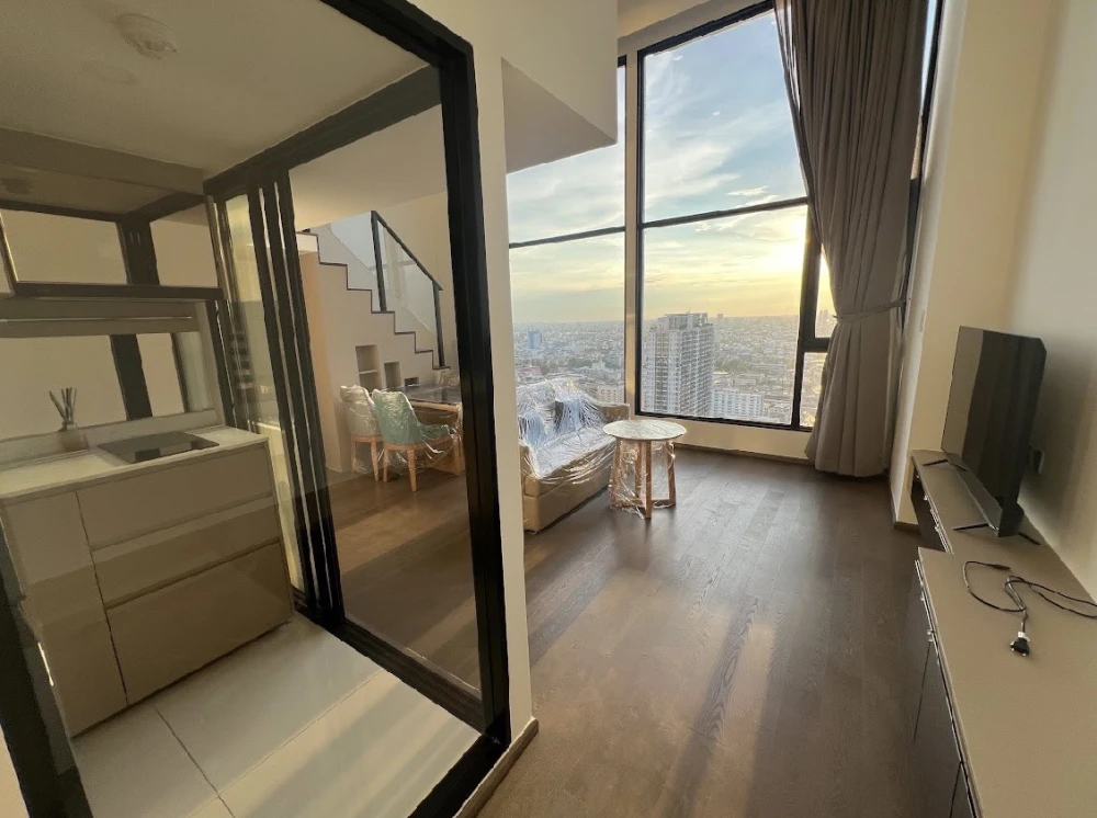 For rent!! Condo Park Origin Ratchawithi, 34th floor, beautiful room, good location, convenient transportation, don't miss it!!