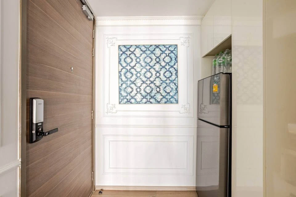 For rent: Finn Asoke Condo, beautifully decorated room, fully built-in, complete here, just come and move in, don't miss out.
