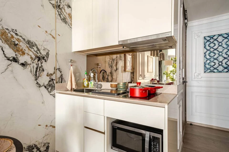 For rent: Finn Asoke Condo, beautifully decorated room, fully built-in, complete here, just come and move in, don't miss out.