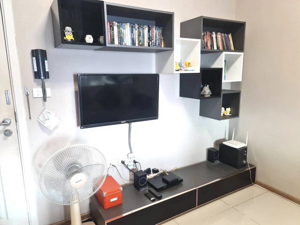 For rent!! Condo Fuse Mobius Ramkhamhaeng Station, 15th floor, swimming pool view, beautiful room, move in with your bags, don't miss out!!
