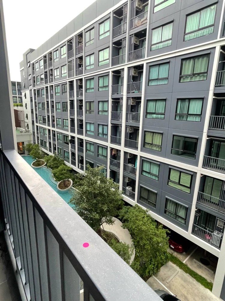 For rent!! Condo Monte Rangsit, 5th floor, Building B, swimming pool view, fully furnished, ready to move in, hurry up and book now!!