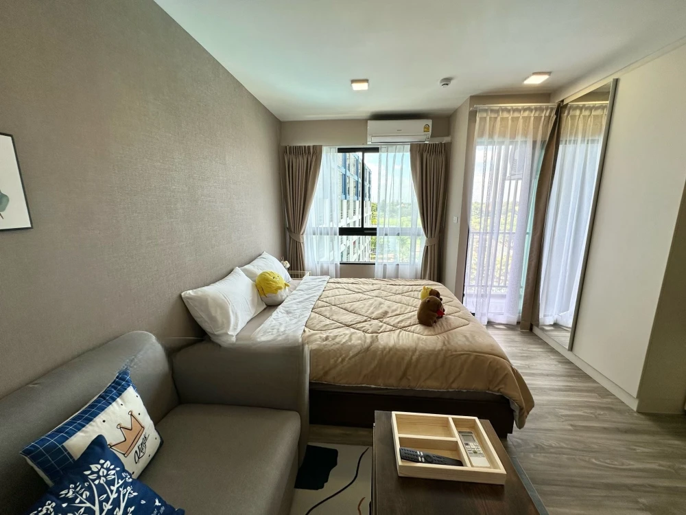 For rent!! Monte Rangsit Condo, 6th floor, Building C. Beautiful room, fully furnished, ready to move in. Don't miss out! Reserve now!!