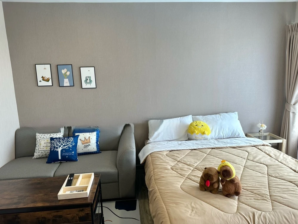 For rent!! Monte Rangsit Condo, 6th floor, Building C. Beautiful room, fully furnished, ready to move in. Don't miss out! Reserve now!!