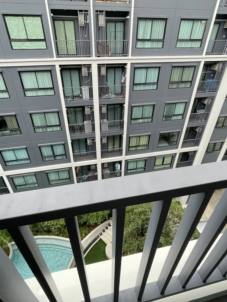 For rent!! Condo Monte Rangsit, 7th floor, Building B, swimming pool view, beautiful room, fully furnished, ready to move in, don't miss it!!