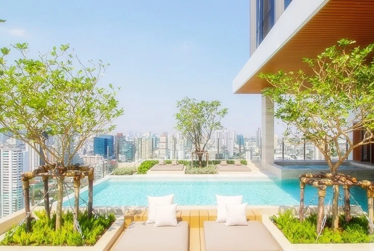 For rent!! Condo Maru Ekkamai 2, beautiful room, 24th floor, fully furnished, ready to move in, hurry up and book now!!