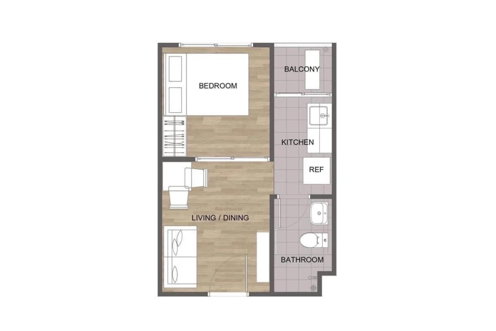 Condo for rent, On Nut-Rama 9, ready to move in, furnished, just bring your bags!!!