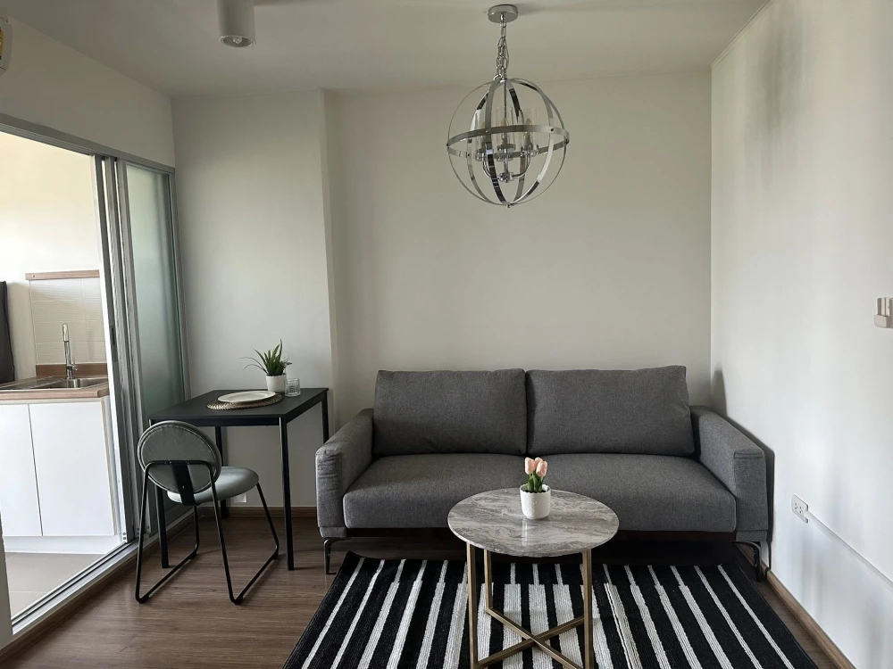 Condo for rent, U @ Hua Mak Station, nice room, complete furniture, electrical appliances, good price, hurry up and reserve now, don't miss out.