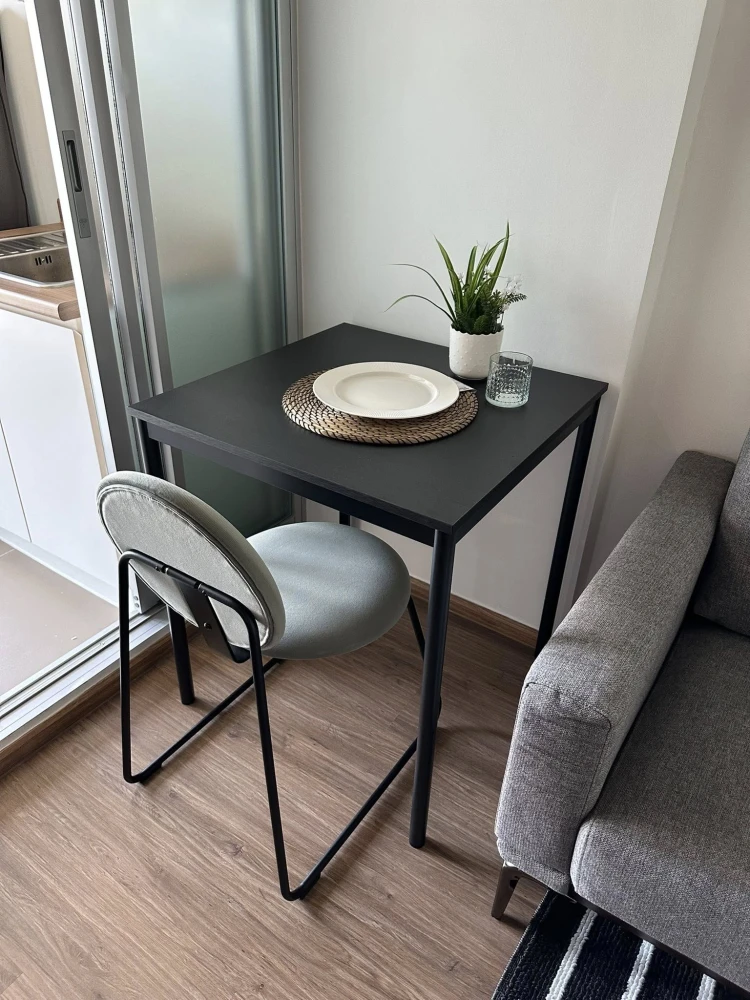 Condo for rent, U @ Hua Mak Station, nice room, complete furniture, electrical appliances, good price, hurry up and reserve now, don't miss out.