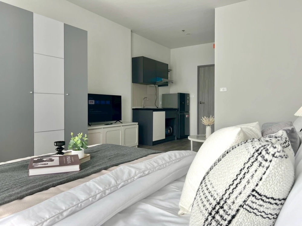 For rent!! Condo Rich Point at BTS Wutthakat, 21st floor, beautiful room, fully furnished, bring your bags and move in!!
