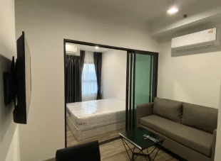 For rent!! Condo Rich Park Terminal Phaholyothin 59, 12A floor, beautiful room, nice to live in, fully furnished, hurry up and book now!!
