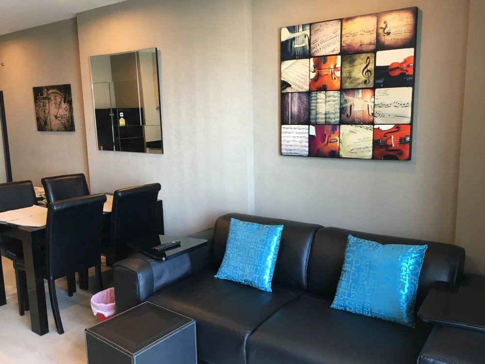 Condo for rent, Rhythm Sathorn - Narathiwat, beautiful room, clean, spacious, ready to move in.