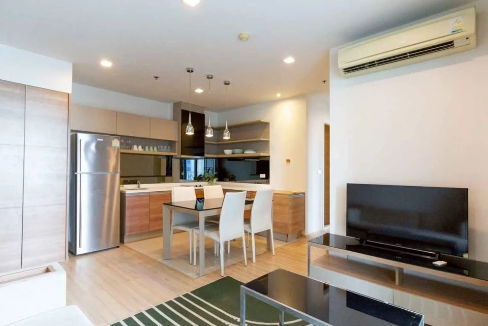 Condo for rent, Rhythm Sukhumvit 50, beautifully decorated, ready to move in fully furnished complete electrical appliances