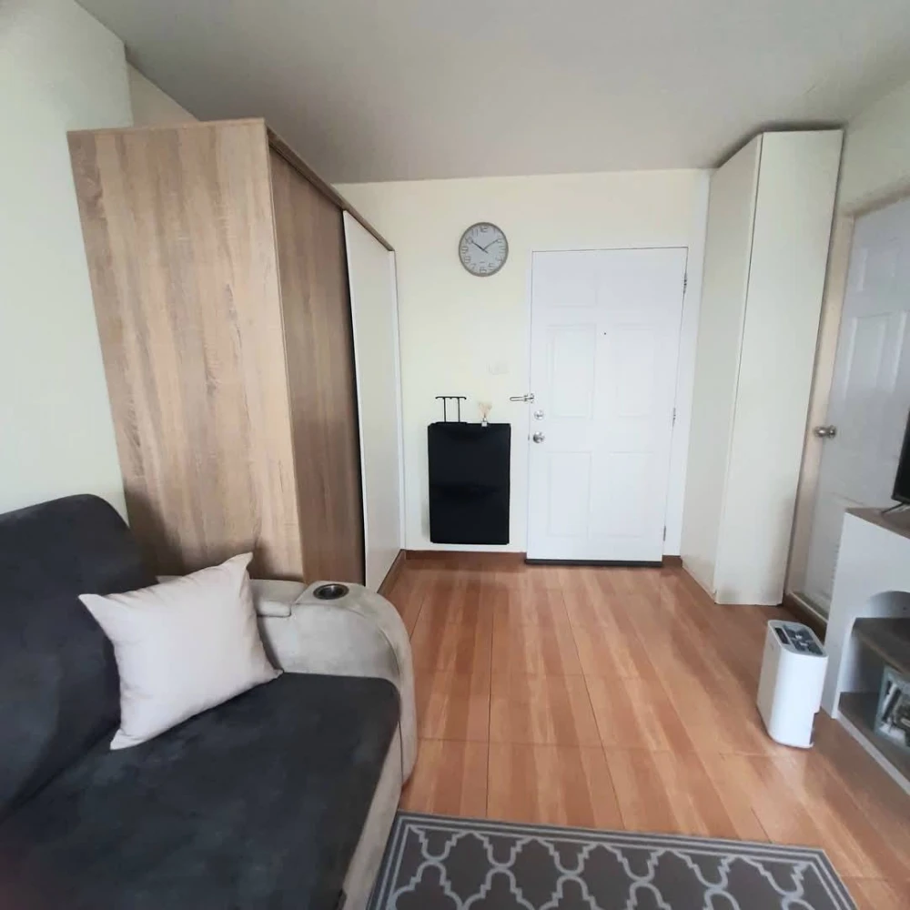 Condo for rent, Lumpini Town, Bodindecha-Ramkhamhaeng, nice room, complete with furniture and appliances, book now
