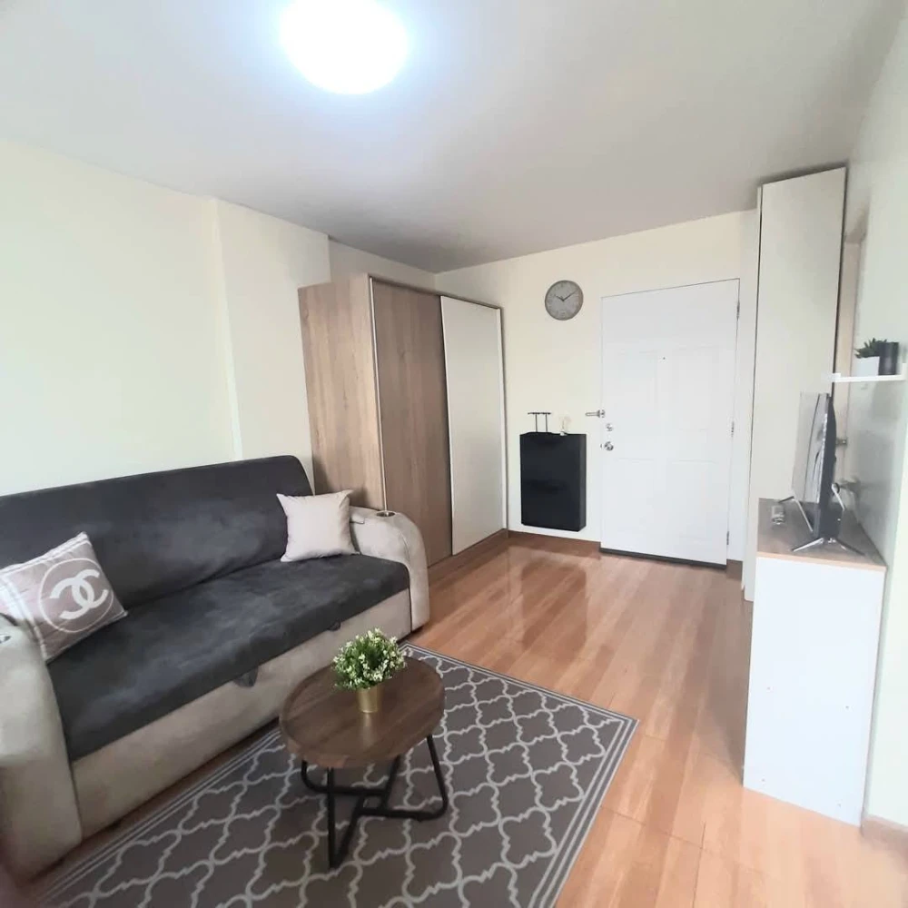 Condo for rent, Lumpini Town, Bodindecha-Ramkhamhaeng, nice room, complete with furniture and appliances, book now