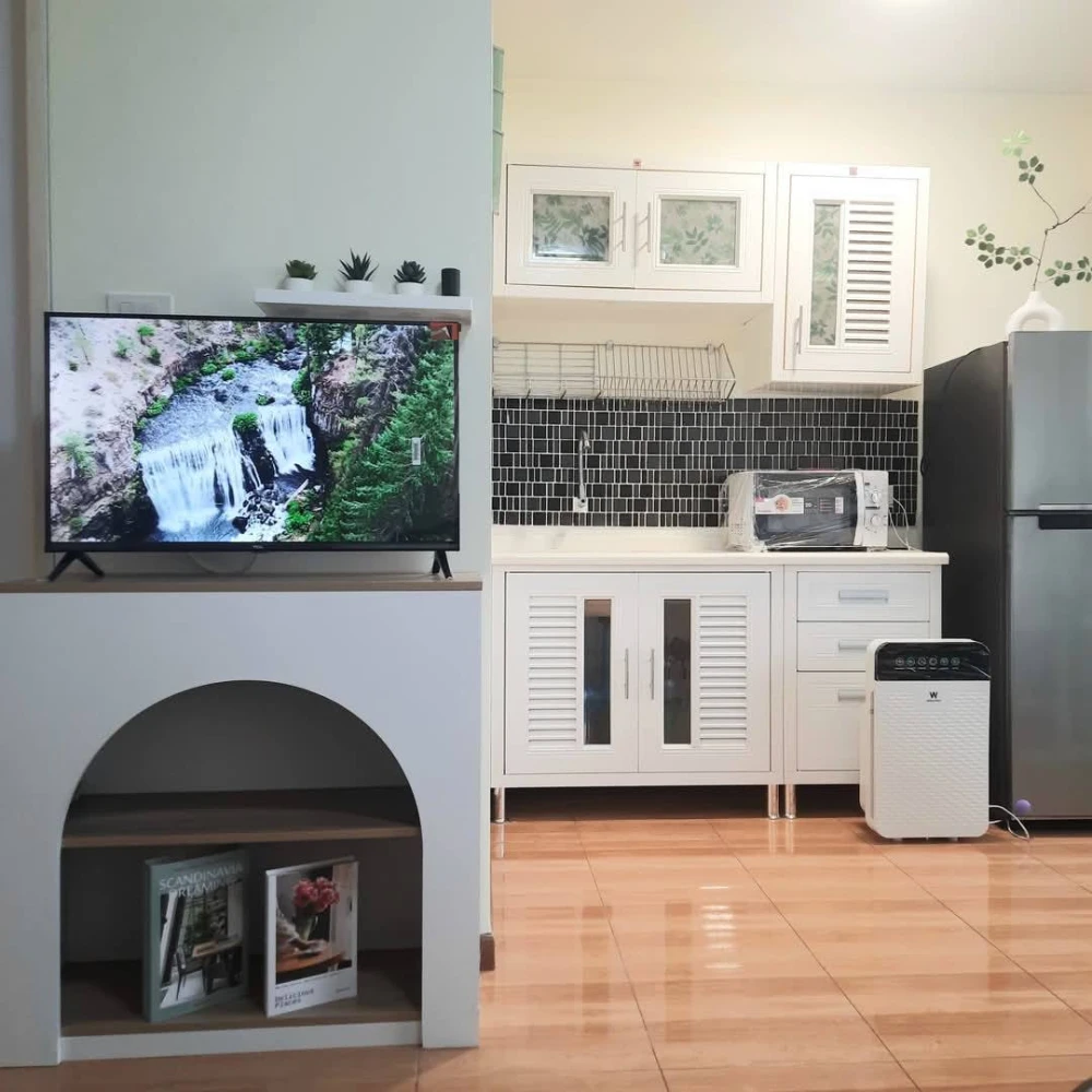 Condo for rent, Lumpini Town, Bodindecha-Ramkhamhaeng, nice room, complete with furniture and appliances, book now