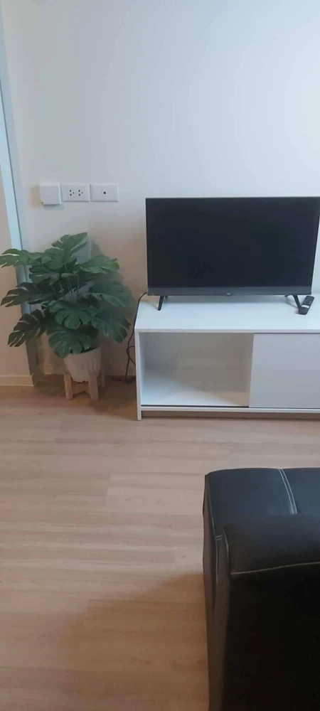 Condo for rent, Lumpini Ville Chaengwattana 10, 2nd floor, suitable for people who don't like taking the elevator. Fully furnished, reserve now.