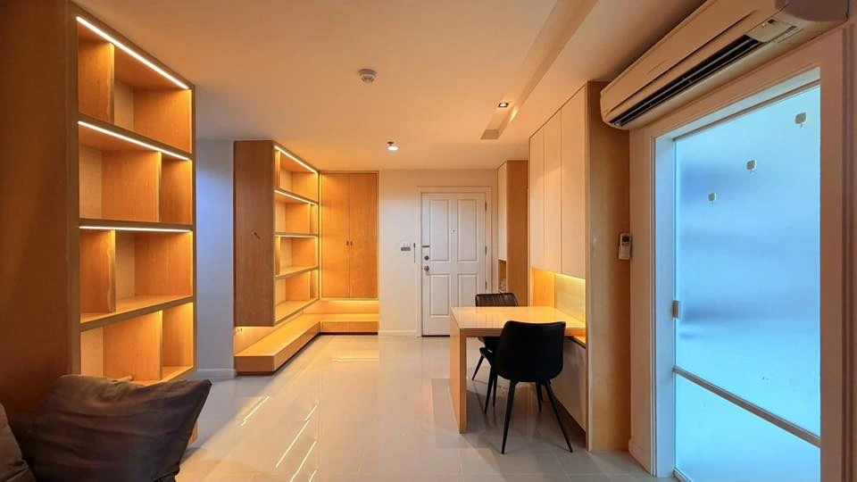 Condo for rent, Lumpini Place Rama 9-Ratchada, fully furnished, electrical appliances Can't miss it