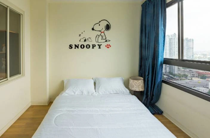 For rent!! Lumpini Place Condo Ratchada - Tha Phra, 21st floor, Building B, beautiful room, fully furnished, don't miss it!!