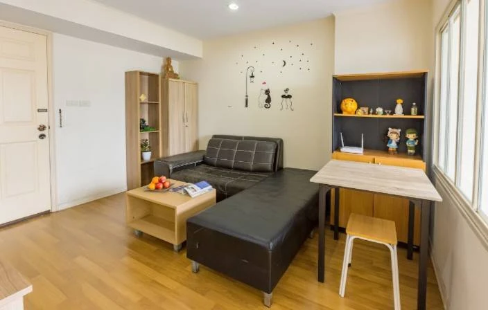 For rent!! Lumpini Place Condo Ratchada - Tha Phra, 21st floor, Building B, beautiful room, fully furnished, don't miss it!!