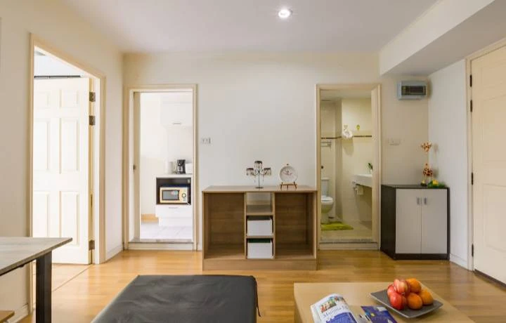For rent!! Lumpini Place Condo Ratchada - Tha Phra, 21st floor, Building B, beautiful room, fully furnished, don't miss it!!