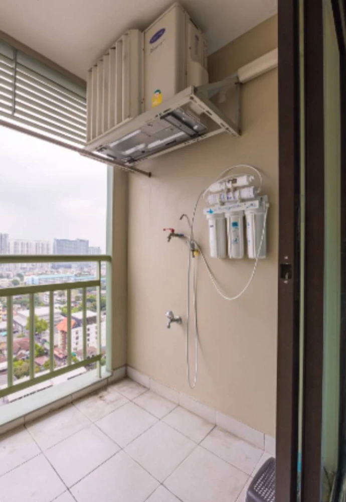 For rent!! Lumpini Place Condo Ratchada - Tha Phra, 21st floor, Building B, beautiful room, fully furnished, don't miss it!!