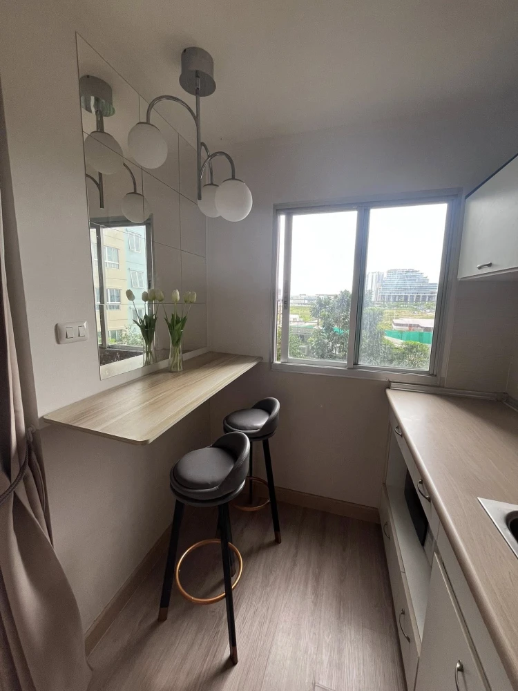 Condo for rent, Lumpini Mega City Bangna, ready to move in, fully furnished, hurry and reserve now, affordable price.