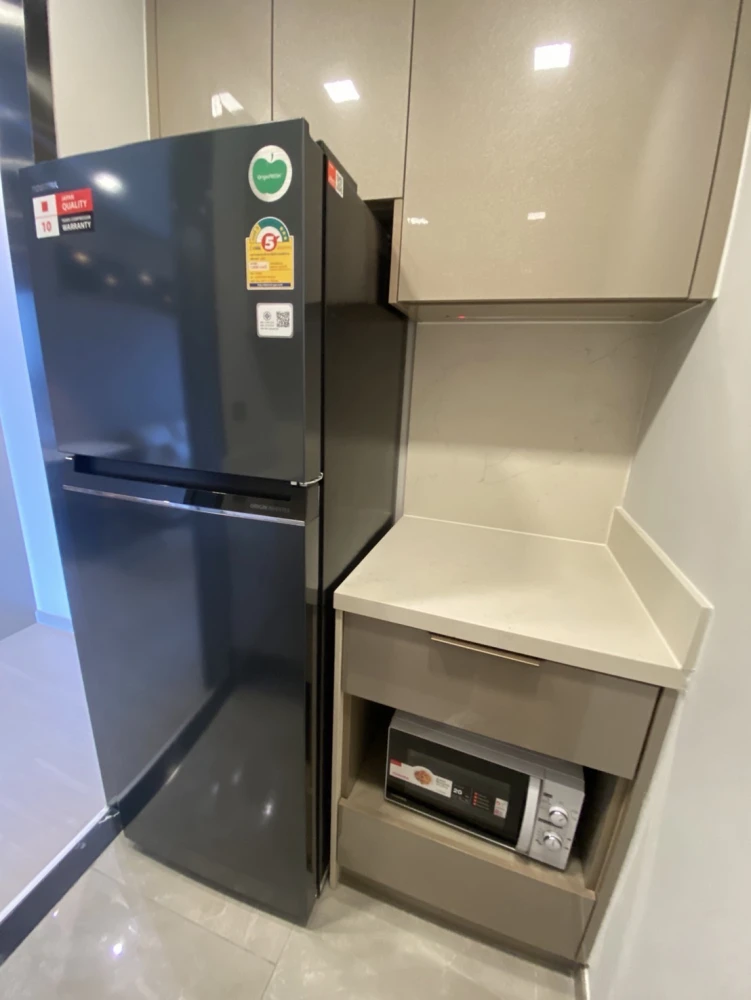 Condo for rent, One Nine Five Asoke-Rama 9, fully furnished, ready to move in, 23rd floor with high floor view. Book today!