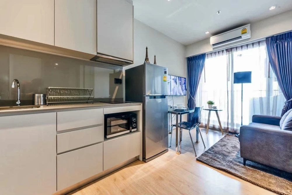For rent!! Condo Wisdom Station Ratchada-Tha Phra, 15th floor, beautiful room, ready to move in, good price, hurry to book now!!