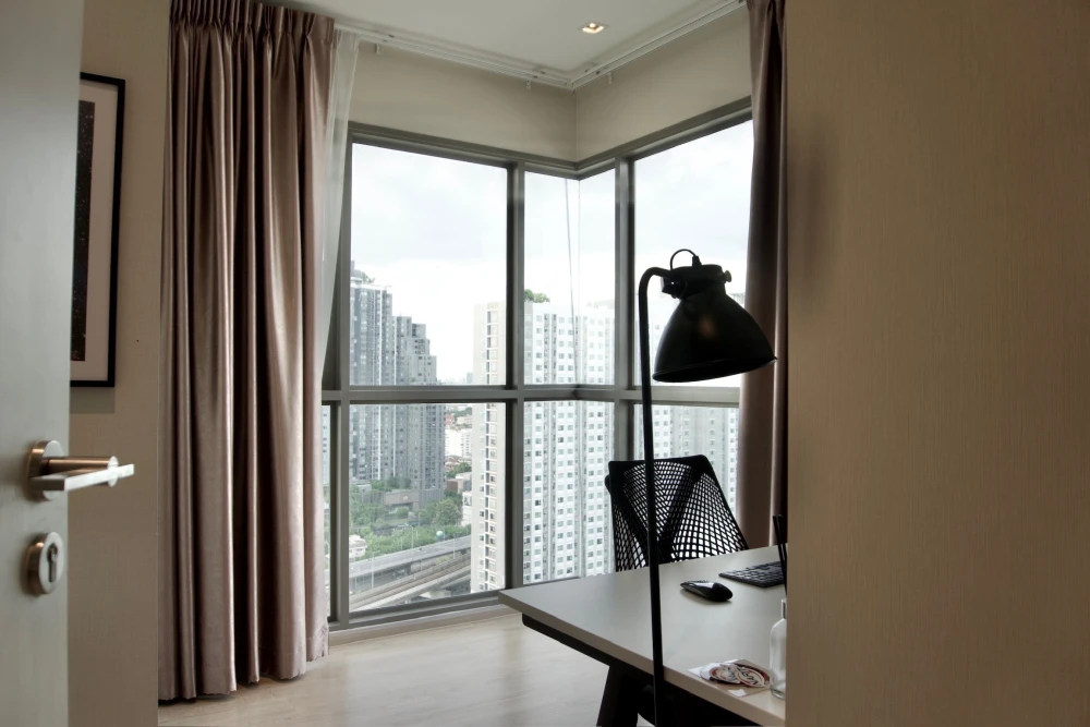 Condo for rent!! Whizdom Station Ratchada-Tha Phra, 23rd floor. Beautiful room, fully furnished, ready to move in. Reserve now!
