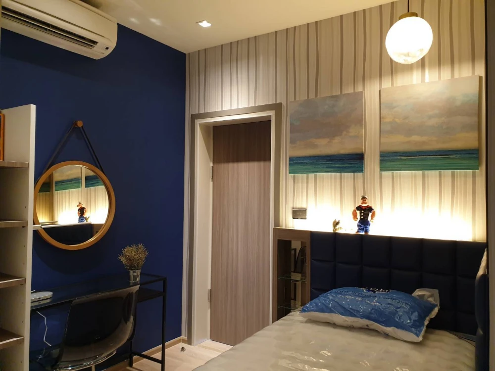 For rent!! Condo Whizdom Station Ratchada-Tha Phra, 24th floor, beautiful room, complete amenities, don't miss it!!