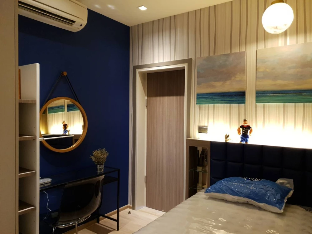 For rent!! Condo Whizdom Station Ratchada-Tha Phra, 24th floor, beautiful room, complete amenities, don't miss it!!