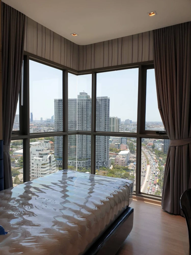 For rent!! Condo Whizdom Station Ratchada-Tha Phra, 24th floor, beautiful room, complete amenities, don't miss it!!