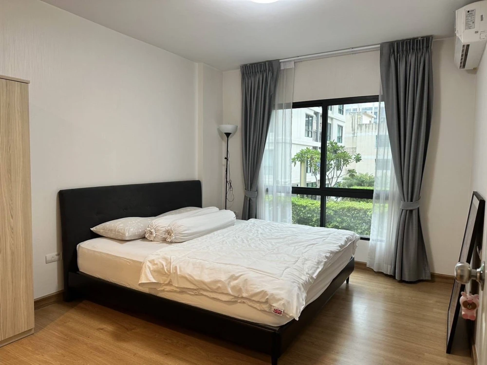 For rent!! Condo Supalai City Resort Bearing Station, 3rd floor, Building A, beautiful room, fully furnished, bring your bags and move in!!