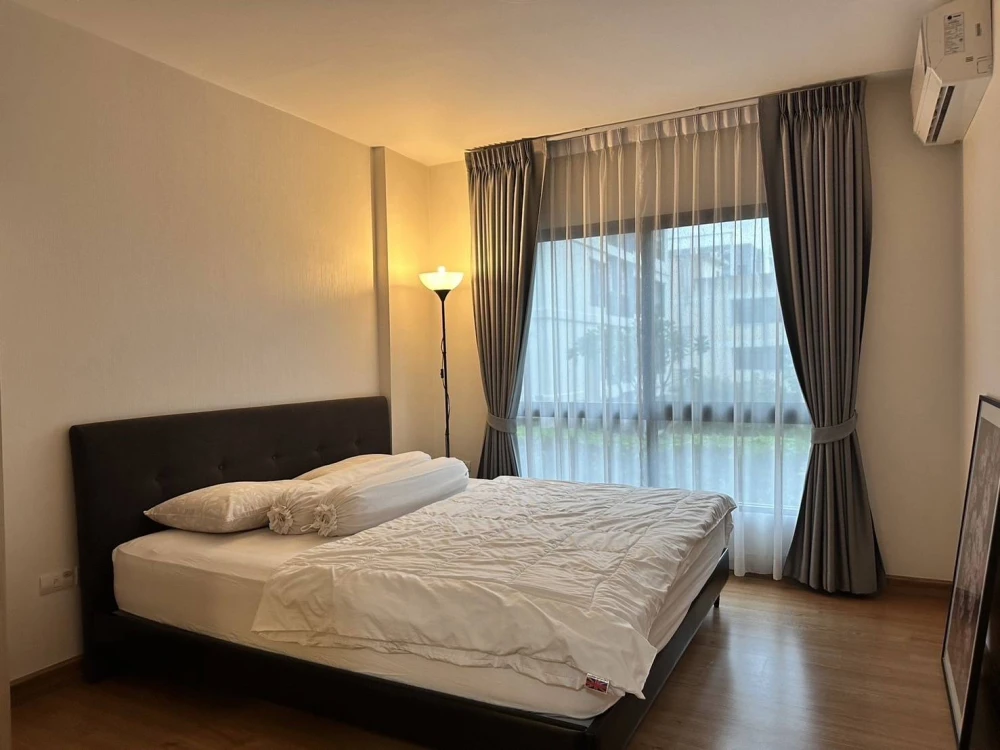 For rent!! Condo Supalai City Resort Bearing Station, 3rd floor, Building A, beautiful room, fully furnished, bring your bags and move in!!